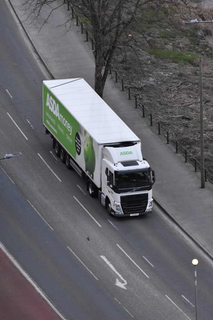 high-angle-shot-of-a-truck-9353707 High Angle Shot of a Truck